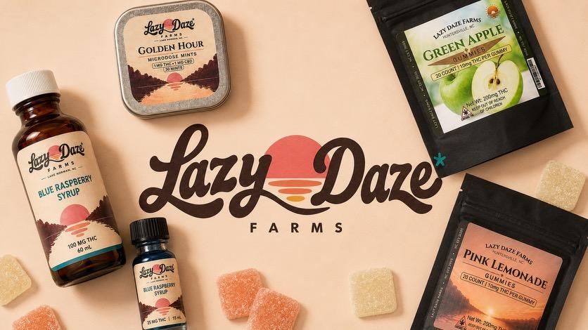 Lazy Daze Farms products cooling by the lake